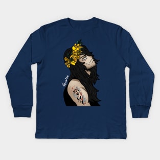 flower crown aizawa Kids Long Sleeve T-Shirt